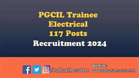 PGCIL Trainee Electrical Recruitment 2024 Apply For 117 Posts