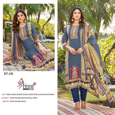 Shree Kt 126 Viscose Digital Printed Salwar Suits Collection