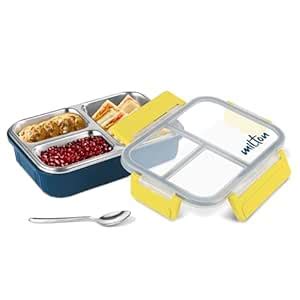 Buy MILTON Fun Feast Bento Lunch Box, Inner Stainless Steel, PU ...