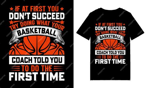 Premium Vector | Basketball t-shirt design, basketball quotes ...