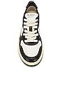 Autry Medalist Low Sneaker in White & Black | REVOLVE
