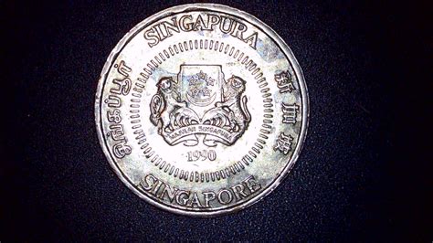 1990. 50 Cent Singapore Obverse Double/Triple Die Errors - Coin ...