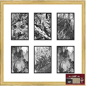 Frames by Mail Light Oak 6 Opening Picture Frame, 4 x 6, Brown : Amazon ...