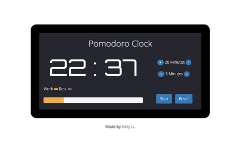 Pomodoro Clock JavaScript 的图像结果