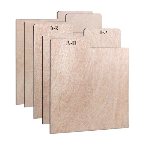 Vinyl Dividers Wooden with alphabetical markings ( 5 pcs) GK1255 ...