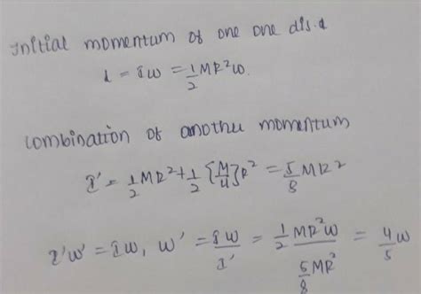A thin uniform circular disc of mass M and radius r is rotating in a ...
