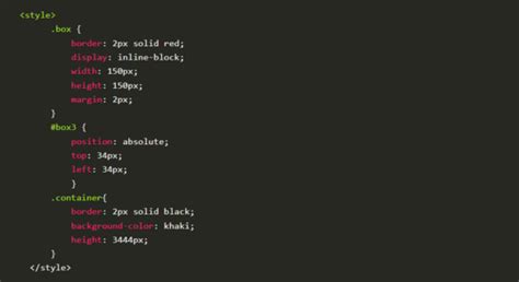 HTML/CSS Position 的图像结果