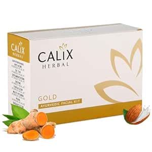 Calix Herbal Gold Ayurvedic Facial Kit Advanced Age Delay Restorative ...