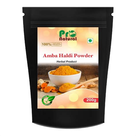 Pronatural Amba Haldi | Wild Kasturi Turmeric, 200gms : Amazon.in ...