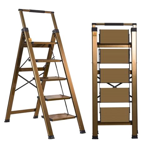 WFX Utility™ 5 - Step Aluminum Folding Small Step Ladder | Wayfair