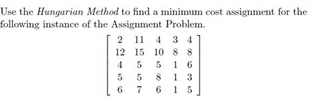 Image result for Assignment Problem in Or