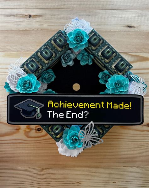 Minecraft End Portal Graduation Cap Topper - 3D Minecraft Grad Topper ...