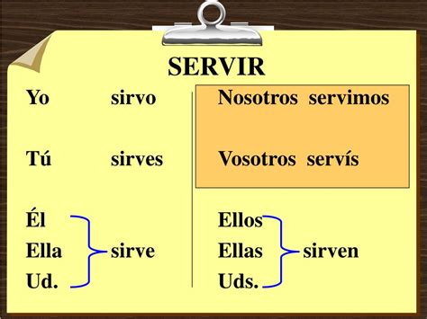 PPT - Present Tense of PEDIR and SERVIR PowerPoint Presentation, free ...