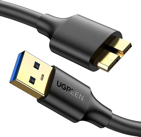Amazon.com: CableWholesale Micro USB 3.0 Cable, Black, Type A Male ...