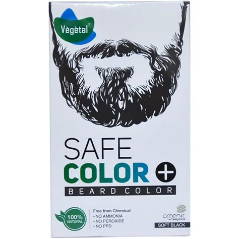 Vegetal Beard hair color Soft Black 25g. : Amazon.in: Beauty