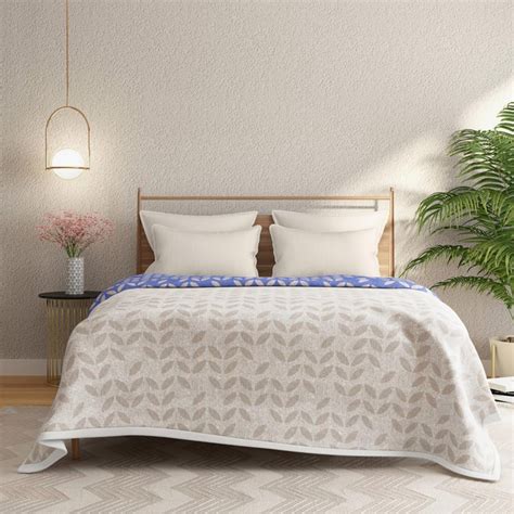 Buy PORTICO Poppy Beige Printed Cotton Dohar - 228x248cm from Portico ...