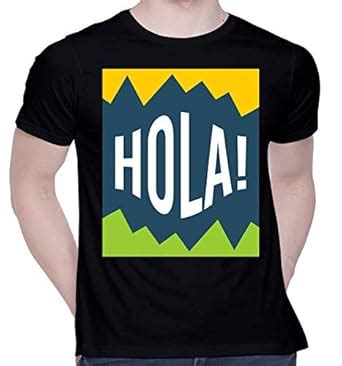CreativiT Graphic Printed T-Shirt for Unisex HOLA! Tshirt | Casual Half ...
