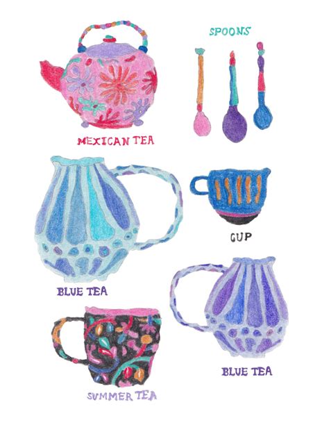 Teapots and spoons