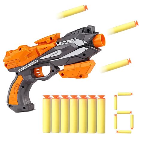 Toyshine Thunder Strike Load and Shoot Gun Toy with 6 Safe Foam Darts ...