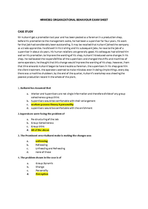HRMC002 Final EXAM DUMP 240107 102152 - HRMC002 ORGANIZATIONAL ...