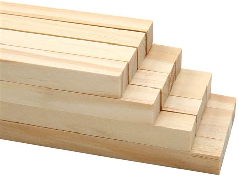 DK Craft Touch Wooden Dowel Square Rods 12MM Thickness | Solid Hardwood ...
