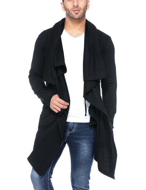 Tinted Men's Cotton Sinker Hooded Waterfall Full Sleeve Cardigan ...