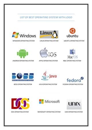 Operating System Listing 的图像结果