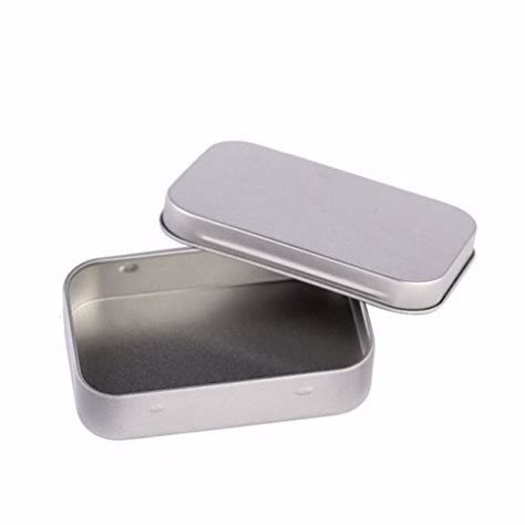 Buy Atoz prime Survival Kit Tin Higen Lid Small Empty Silver Flip Metal ...