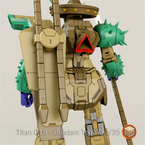 🤖 Titan 018 - 1/35 Aka Tequila Gundam・ 3D File for 3D printing・Cults