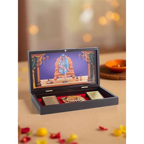 Buy Golden Peacock Sai Baba Pooja Box Online