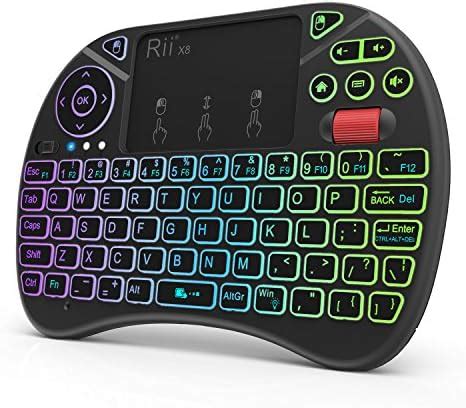 Amazon.in: Buy Rii X8 2.4GHz Mini Wireless Keyboard with Touchpad Mouse ...