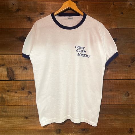 70's Champion Ringer T-Shirt "COAST GUARD ACADEMY" | DESERTSNOW