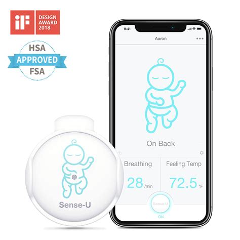 Sense-U Baby Breathing Monitor - Tracks Baby's Breathing Movement ...
