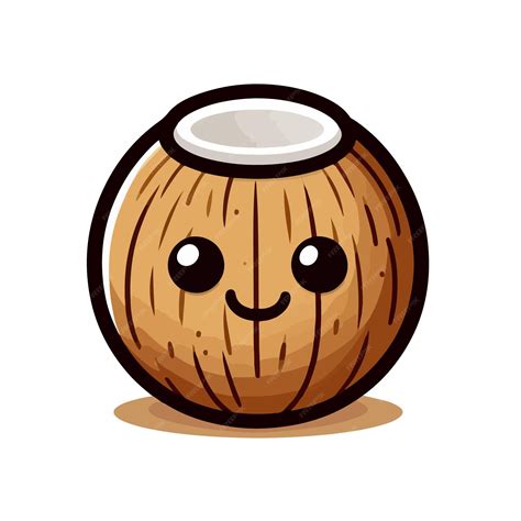 Premium Vector | Coconut character cute ai generated image