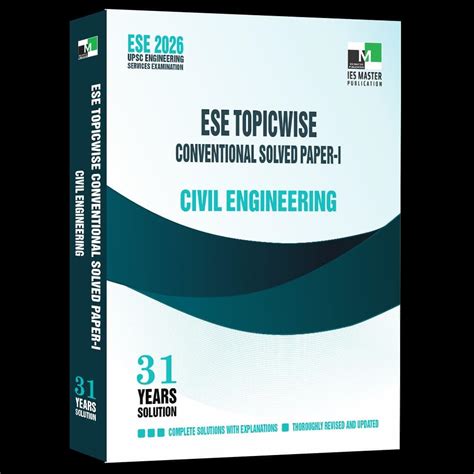 Buy ESE 2026 Mains - Civil Engineering - ESE Topicwise Conventional ...