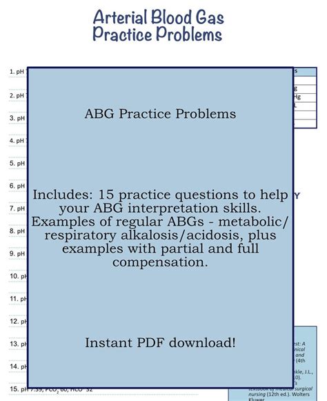 Arterial Blood Gas Practice Questions and Answers - Master Abgs Quick ...