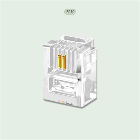 RJ11 6P2C & RJ11 6P6C Male Telephone Plug Connectors