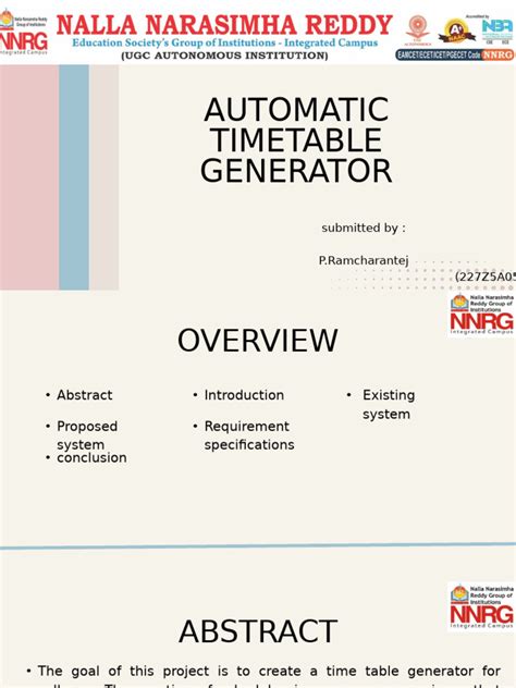 Image result for Automated Timetable Generator