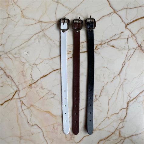 Leather Luggage Tag Belts