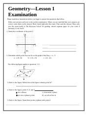 Geometry Lesson 1 的图像结果