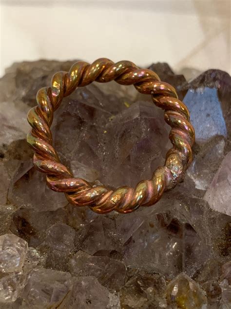 1/8 Sacred Cubit 12 Gauge Copper Tensor Ring About Sz 8 - Etsy
