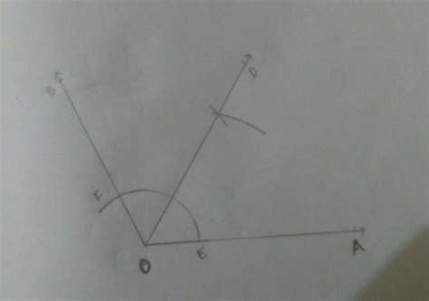 Draw angle ABC = 115°. Construct bisector . - Brainly.in