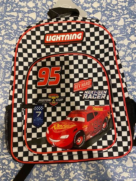 New Disney Cars Lightning McQueen Backpack with Lunch Tote School - Backpacks & Bags