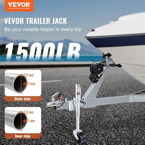 VEVOR VEVOR Trailer Jack, Boat Trailer Jack 35.3 In, Bolt-On Trailer ...