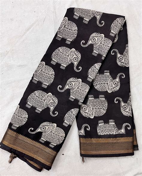 Kalamkari Chennuri Silk Nizam Border Saree-KNB-SP-M062 – JSP Handlooms
