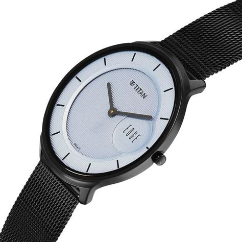 Buy Online Titan Edge Murals Quartz Analog Grey Dial Stainless Steel ...