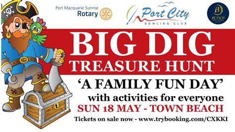 Big Dig Treasure Hunt - A Family Fun Day, Town Beach Port Macquarie, 18 ...