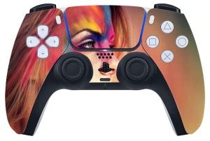 GADGETSWRAP 2005SHFL-729 colorful powder fight PS5 Controller Skin ...