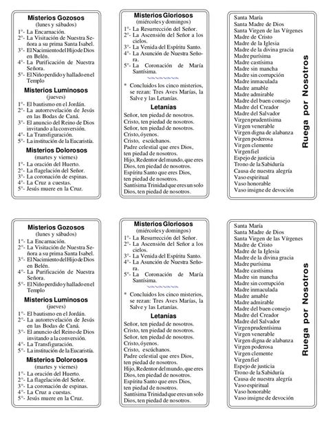 Rezo Del Santo Rosario Misterios Gloriosos Domingo Y Miercoles