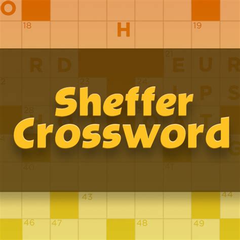Sheffer Crossword - Free Online Game | Daily Gazette